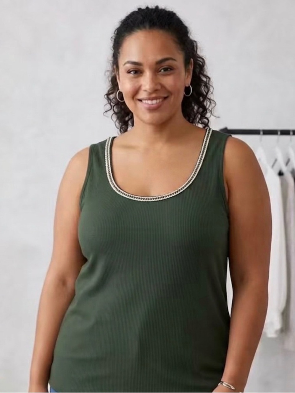 Penningtons Dark Green Tank Top